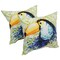 Spun Polyester 17-inch Outdoor Throw Pillows (Set of 2) - Toucan Leaf